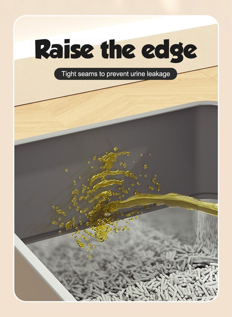 كيدل صندوق فضلات قطط مغلق بالكامل، مرحاض قطط مغطى بالكامل، سعة كبيرة - Image 5